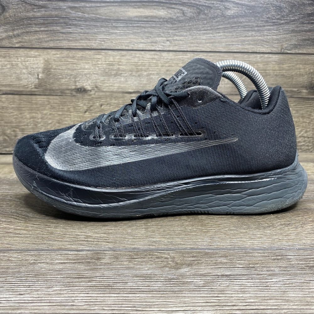 Nike Men Shoe Zoom Fly Size 8.5M Black Athletic Running Sneaker Pre Owned - Picture 4 of 11